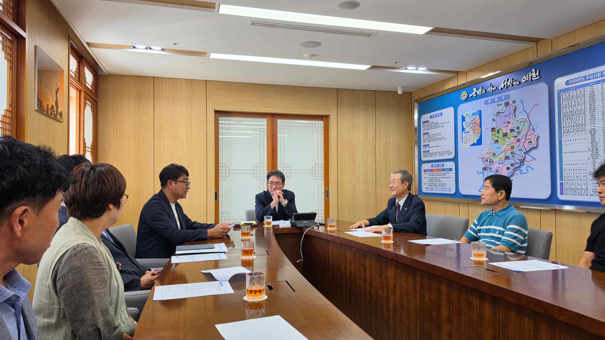 경북도회, 예천군수와 지역 전문건설산업 활성화 세일즈