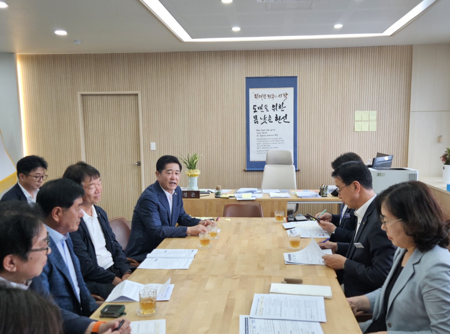 제주도회, 위성곤 도지사와  전문건설업 활성화 정책 제언 간담회 개최